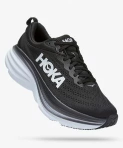 Shoes Hoka Men's Bondi 8 - Black White