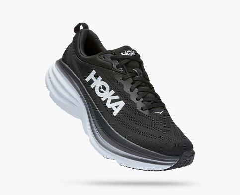 Shoes Hoka Men's Bondi 8 - Black White 3 Shoes Hoka Men's Bondi 8 - Black White