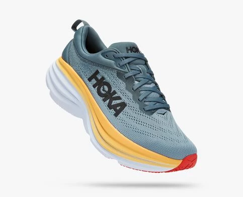 Hoka Men's Bondi 8 - Goblin Blue Mountain Spring Shoes 3 Hoka Men's Bondi 8 - Goblin Blue Mountain Spring Shoes