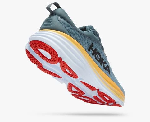 Hoka Men's Bondi 8 - Goblin Blue Mountain Spring Shoes 5 Hoka Men's Bondi 8 - Goblin Blue Mountain Spring Shoes