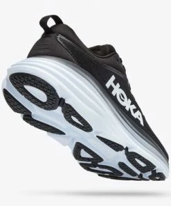 Hoka Women's Bondi 8 - Black White Shoes 9 Hoka Women's Bondi 8 - Black White Shoes