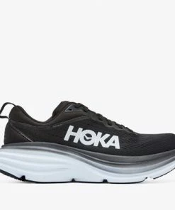 Hoka Women's Bondi 8 - Black White Shoes 11 Hoka Women's Bondi 8 - Black White Shoes