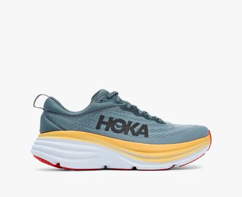 Hoka Men's Bondi 8 - Goblin Blue Mountain Spring Shoes 7 Hoka Men's Bondi 8 - Goblin Blue Mountain Spring Shoes