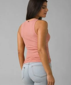 Tops Prana Women's Foundation Rib Tank - Blush Heather 7 Tops Prana Women's Foundation Rib Tank - Blush Heather