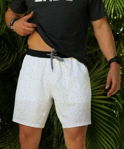 Burlebo Men's Athletic Shorts - White Speckled