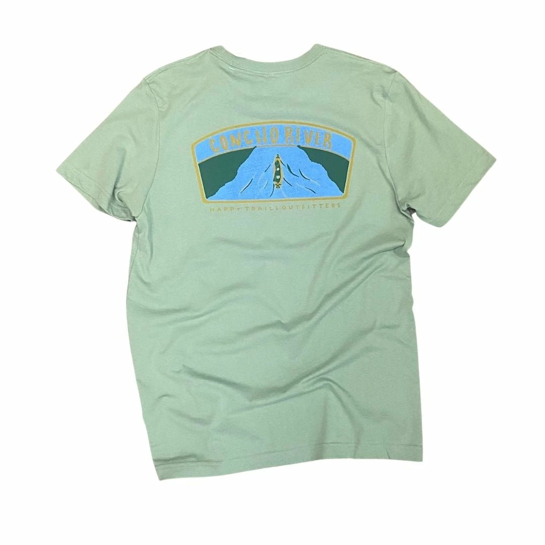 Happy Trails Outfitters Explore Texas Concho River - Green T-Shirts 3 Happy Trails Outfitters Explore Texas Concho River - Green T-Shirts