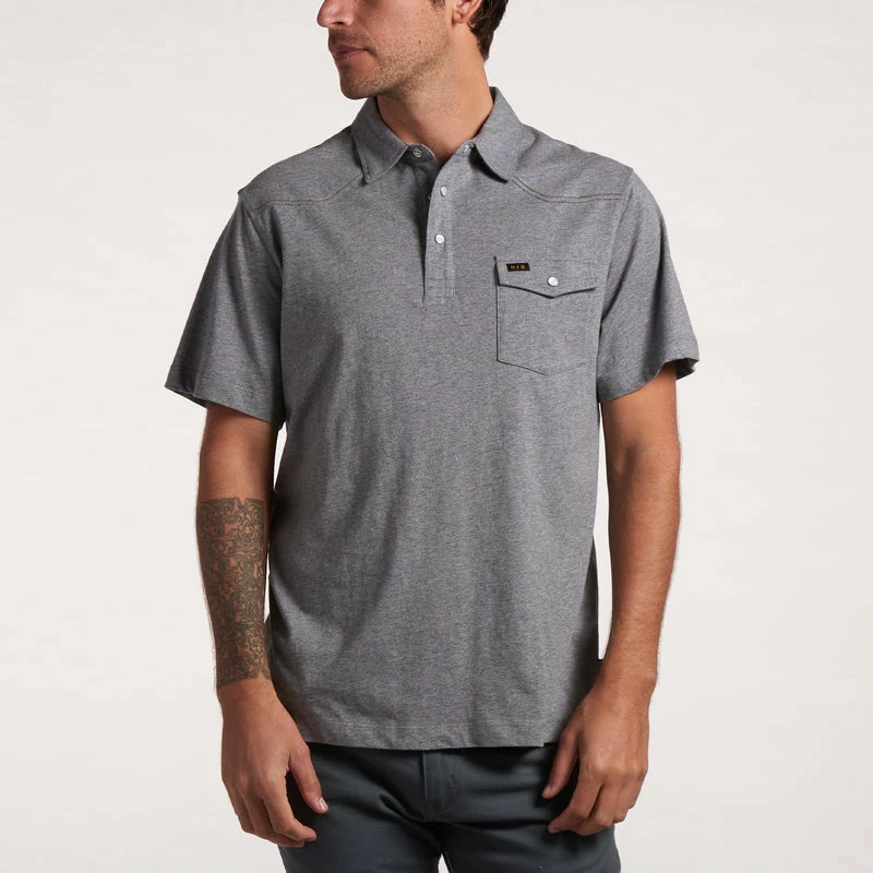 Howler Bros Tops Howler Brothers Men's Ranchero Polo 4 Howler Bros Tops Howler Brothers Men's Ranchero Polo