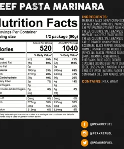 Food Peak Refuel Beef Pasta Marinara