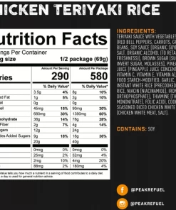 Peak Refuel Chicken Teriyaki Rice Food