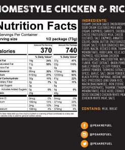 Food Peak Refuel Homestyle Chicken And Rice