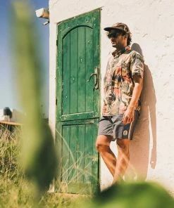 Howler Brothers Men's Mansfield Shirt - Abstract Savannah Tops