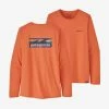 Patagonia Women's Long-Sleeve Capilene Cool Daily - Tigerlily Orange Tops 1 Patagonia Women's Long-Sleeve Capilene Cool Daily - Tigerlily Orange Tops